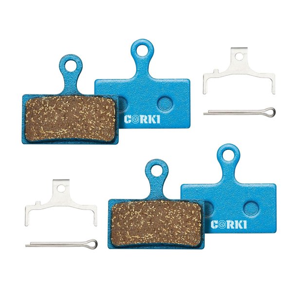 2 Pairs Multi-Metallic Disc Brake Pads for Shimano XT Br-M8000 M785 XTR BR-M9000 M9020 M987 M988 M985 SLX BR-M7000 M675 M666 Deore M615 RS785 R785 CX75 R515 R315 R317 R517 Alfine BR-S700 DP-G01S