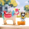 Bluey Multicolor Small Acrylonitrile Butadiene Styrene and Polyvinyl Chloride Articulated Toy Figure Playset with 2.5-3 Inch Unipony Figure