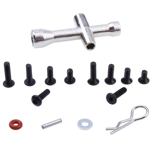 Hobbypark RC Screws Kit Repair Tool Box Hardware Fasteners for 1:8 1/10 RC Car Replacement (240-Pack)