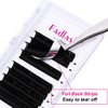 FADLASH Easy Fan Volume Lashes Multi Length Hybrid Volume Eyelash Extensions Black Self Fanning Lash Extensions Supplies (0.07-D, Camellia 10 11 12mm)
