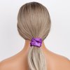 Semato 16 Pcs Purple Scrunchies Matte Scrunchies Halloween Party Favors Bridesmaid Proposal Gifts Hair Ties Scrunchies for Women Girls Bachelorette Party Favors (purple)