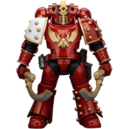 JOYTOY 1/18 Action Figure Warhammer 30K The Horus Heresy Thousand Sons Khenetai Occult Cabal Khenetai Blademaster Collection Model Birthday Gifts 4.72 inch