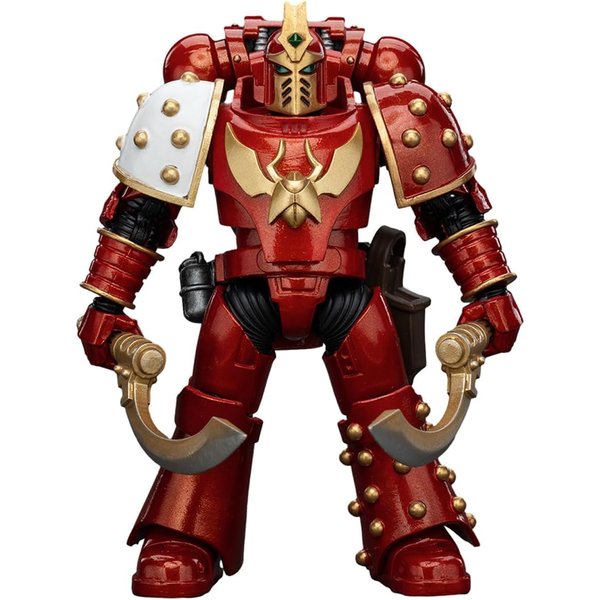 JOYTOY 1/18 Action Figure Warhammer 30K The Horus Heresy Thousand Sons Khenetai Occult Cabal Khenetai Blademaster Collection Model Birthday Gifts 4.72 inch