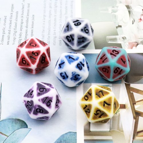 Haxtec Ancient DND Dice Bulk 6 Sets 42PCS Polyhedral D&D Dice with Dice Bag for Dungeons and Dragons RPG Gift