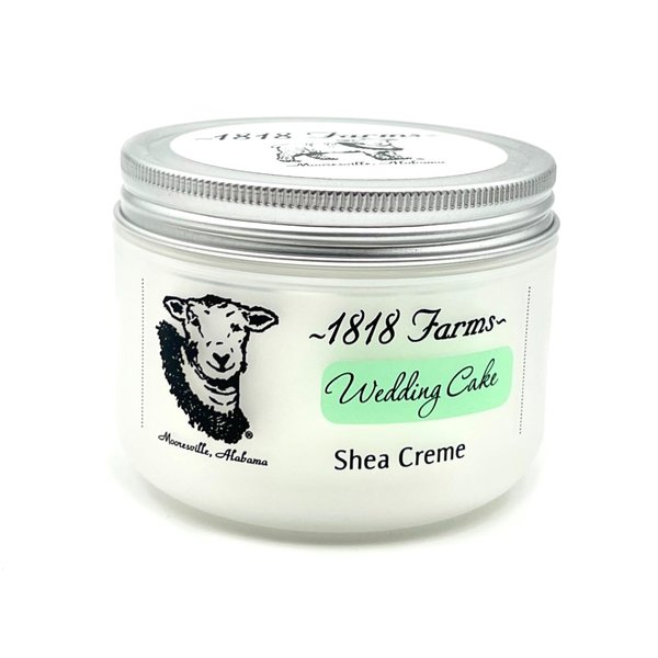 1818 Farms Shea Creme, 8 Fluid Ounces, Wedding Cake