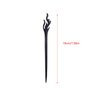 ArrErr 2 Pack Hair Sticks Sandalwood Hairpin Natural Wood Ebony Black Handmade Streight Hair Styling Clip Shawl Pins for Women with Gift Pouch
