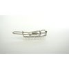 Two small tiny rectangle white pearl hair pin clip barrettes fine hair