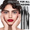 AWCCXMYM 2Pcs Iron Wand Mascara Metal Mascara Natural Volume Curling Lengthen Lasting Waterproof Mascara for Fuller Shining Lashes #Black