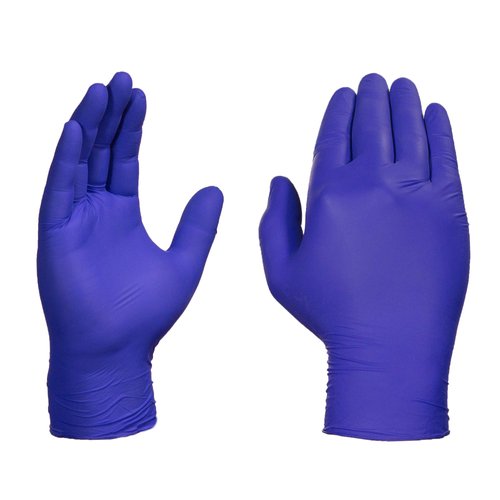AMMEX Indigo Nitrile Disposable Exam Gloves, 3 Mil, Latex & Powder Free, Food-Safe, Textured, Non-Sterile, Medium, Box of 100