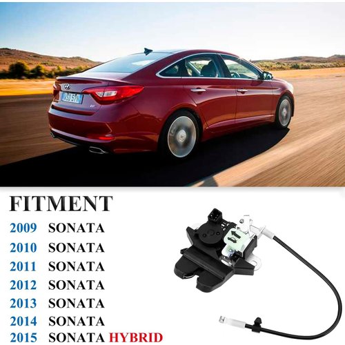 E-Vniko Rear Trunk Latch Actuator Compatible for Hyundai Sonata 2009 to 2015 Replace Tailgate Hatch Door Lock Latch 81230-3Q000