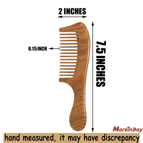 The Moreinday Wooden Comb Wood Comb Green Sandalwood Comb Hair Comb for women Comb for Men
