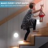 Mlambert 4 Pack Motion Sensor LED Night Light, Cordless Battery-Powered Stick-on Magnet Closet Lights, Safe Lights for Stairs, Cabinet, Cool White