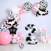 7 PCS Cow Foil Balloons,Cow Mylar Foil Balloon 2nd Cow Farm Animal Theme Party Supplies Baby Shower Birthday Party Decorations(2nd)