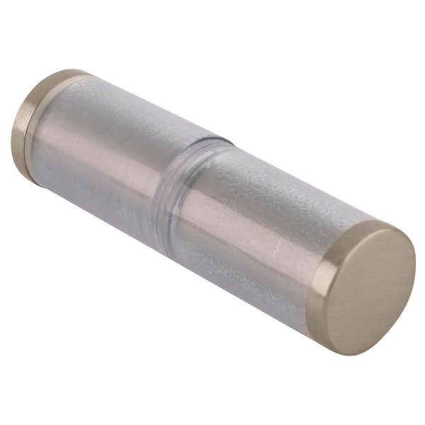 CRL Cylinder Style Brushed Nickel Finish Back-to-Back Shower Door Knob With Plastic Sleeve