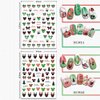 Christmas Nail Art Stickers Self Adhesive Christmas Nail Decals Winter Xmas Tree Snowflake Christmas Nail Design Stickers for Women Christmas Nail Decoration Charms 4 Sheets Winter Xmas Nail Stickers
