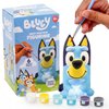 Bluey Paint Your Own Figurine, Fun Paintable Ceramic Bluey Figurine, Includes 6 Acrylic Paints, Paintbrush, Bluey Toys, Bluey Birthday Decorations, Bluey Party Favors, Kids Activities, Bluey Figures