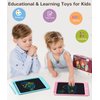 Beydoa LCD Writing Tablet for Kids, 12 Inch Colorful Doodle Board, Drawing Tablet Writing Board, Toddler Learning Toys for 3 4 5 6 7 8 Years Old Boys Girls, Educational Toys Birthday Gifts, Pink