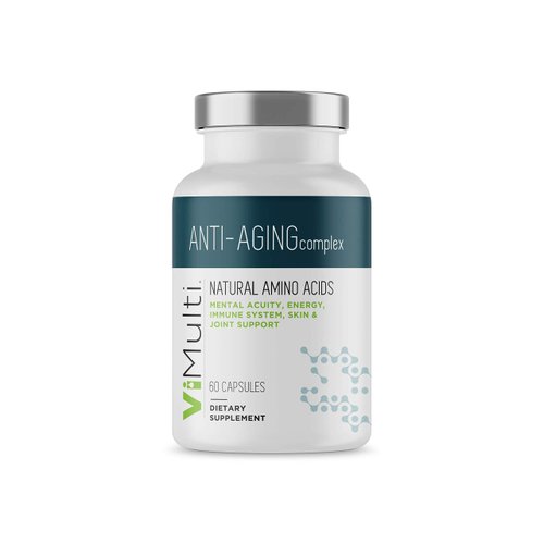vimulti Anti-Aging Natural Amino Acid Supplement for Longevity – Supports Immune Health, Increased Energy, Smoother Skin Tone and Restorative Sleep - 60 Capsules