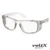 voltX 'Crystal' Full Lens Magnified Reading Safety Glasses, ANSI Z87.1+ & CE EN166F, (+2.0 Dioptre, Clear Lens) - Anti Fog Coated UV400 Lens