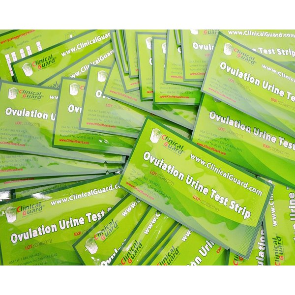 Clinical Guard Ovulation Test Strips Pack of 25 - Accurate Measurement Within 5 min - Ovulation Tests Cost-Effective Fertility Test for Women