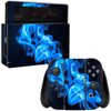MightySkins Skin Compatible with Nintendo Switch - Blue Flames | Protective, Durable, and Unique Vinyl Decal wrap Cover | Easy to Apply, Remove, and Change Styles | Made in The USA