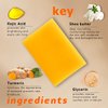 YOSEGOOTER Turmeric Kojic Acid Soap Bars - Face&Body Dark Spots Remover, Natural and Organic Ingredients Skin Care Body Wash Pads, 2 PACKS With Soap Dish