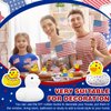 Sratte 48 Pieces DIY Rubber Ducks White Blank Rubber Ducks Bath Mini Ducks for Pool Bathtub Baby Party Favors Kids Birthday Gifts