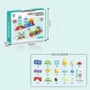 3D Geometry Magnetic Building Blocks for Kids, 32PCS Beginner Creative Construction Magnetic Tiles Toys, Simple Magnetic Building Construction Educational STEM for children 36 months and older
