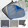 8 Pcs Exfoliating Washcloths Man Wash Face Cloths Rustic Dual Sided Bath Washcloth 9.8 x 9.8 Inch Facial Cleansing Cloths Body Face Scrubber Men Exfoliating Shower Towel for Body and Face, 4 Colors