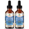 Prunucis 2000MG Liposomal Glutathione Liquid, 98% Absorption, Glutathione Liquid Supplement, Active Form L- Glutathione, Powerful Antioxidant Complex for Immune System, Aging Defense, Detox, 4 FL.OZ