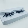 zt.77 Spider Web Crown Halloween Costume Fancy Fashion Party Look Black Lashes False Eyelashes 1 Pairs (zzw)