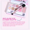 Petite ’N Pretty Dream in Color Makeup Set for Kids, Teens, Tweens - 3-in-1 Eye & Cheek Palette (Blush, Eyeshadow, Highlighter) with Brush, Lip Gloss Balm, Feather Stretch Mascara & Satin Scrunchie