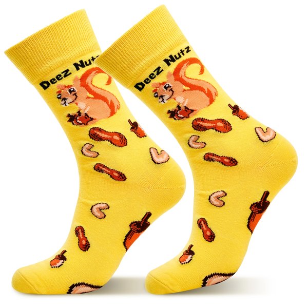 TC9SOCKS Funny Socks for Men & Women - Fun Novelty Adult Dress Socks with Crazy Print
