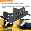 Front Foot Pegs Rest Pedal Exterior Door Hinge For Jeep Wrangler 2007-2023 JK JKU JL JLU Sports Sahara Freedom Rubicon Unlimited Gladiator JT 2-Door 4-Door US Flag Metal Black (2PCS)