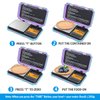 (Upgradaed) AMIR Digital Mini Scale, 200g /0.01g Pocket Scale, 50g Calibration Weight, Electronic Smart Scale, 6 Units, LCD Backlit Display, Tare, Auto Off, Stainless Steel (Battery Included)