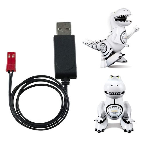 Battery Charger for Sharper Image Robotosaur Interactive Dinosaur RED or White (Red Connector)