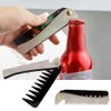Folding Pocket Comb Stainless Steel Handle Folding Comb Portable Hair Comb Folding Comb for Hair Styling Design for Beauty Salon and Home Use