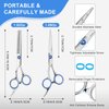 Hair Cutting Scissors and Thinning Shears, 6.5in Professional Stainless Steel Barber Scissors with Sharp Blades, Ergonomic Hairdressing Scissors for Men Women Kids and Pets Hair