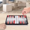 QuadPro Magnetic Backgammon Board Game Set with Folding Board Travel Games for Kids and Adults