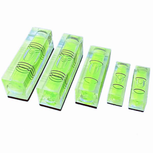 WOYISEPG 5Pcs Magnetic Small Bubble Level Set 29mm/40mm/52mm Multi-sizes Square Spirit Levels Measuring Tools