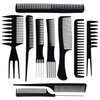 Profession 20PCS Cosmetology Kit Hair School, Barbershop Beauty Salon Approved Use! 10 Piece Comb Set, Butterfly Clips, Flex Rods, Mannequin Head w/Stand! Hair Brushes! Neck Wraps!