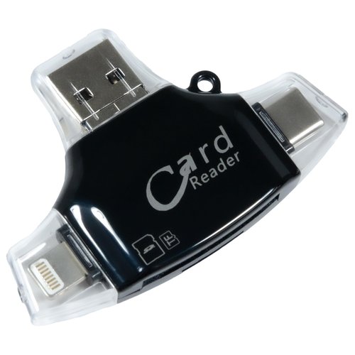 BoxWave Smart Gadget Compatible with Volkswagen 2025 Tiguan Infotainment Display (15 in) - AllReader SD Card Reader, microSD Card Reader SD Compact USB - Jet Black