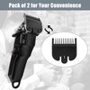 Clipper Guard Replacement for Wahl Professional #1 Guide Comb Attachment, Hair Clipper Guards and Trimmer, Black Guide Comb #1-1/8" (3.0mm) - 3114-001 (2 Pack)