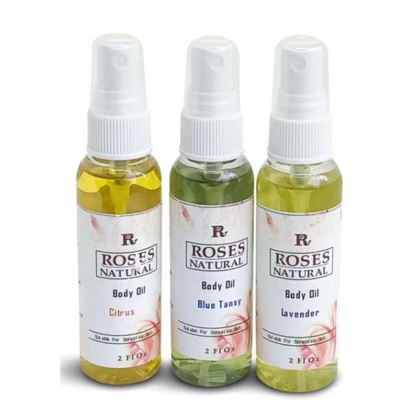Roses Natural Body Oil - Citrus 4oz