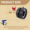 IBC Tote Fitting,275-300 Gallon IBC Tote Adapter, Brass Hose Faucet Valve Tool, 2.44" Fine Thread + Lead-Free Brass Hose Faucet Valve with Ball Valve for Garden Hose Connector