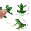 Mukum 16Pcs Plastic Frogs Toy for Kids Easter Party Favors Mini Red Frogs Toys Fun Tropical Forest Character Toys for Boy Girl