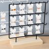 Mototo 200 PCS Hair Clip Bow Display Cards Hair Barrettes Jewelry Display Holder Rectangle Paper Cardboard for Hair Accessories Display and Organizing, 4 x 2-1/2 Inches (White)