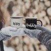 MAINEVENT Wifey Hubby Mugs Set of 2 Coffee Mug 11 Ounce, Bride Groom Mug Set Wedding Gift to Give, Couples Coffee Mug Set Quote, Newlywed Coffee Mug Gift Set, Mr Mrs Mugs for Married Couple