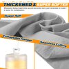 Super Absorbent Shammy Towel for car, Premium 2 Pack 26"x17" Car Drying Towel, Reusable Soft Chamois Cloth for Car, Vehicle, Dust Remove, Scratch/Spot/Streak Free, Gray & Gray