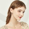 8 Pcs Metal Bow Hair Clips Chic Bows Hair Pins Elegant Cute Hair Barrettes Simple Minimalist Headwear Styling Accessories for Women Girls